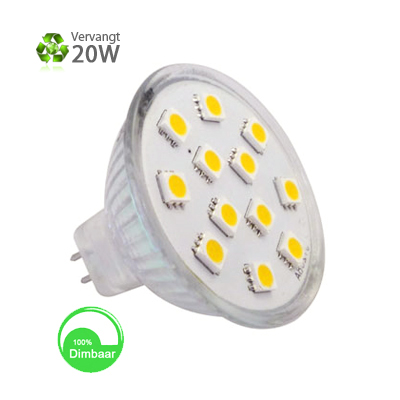 Aannemelijk Prik galerij Warmwit LED-spotje 12V Dimbaar | Laagste prijs € 8,95 | Leds Refresh