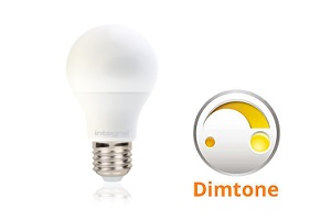 Integral E27 LED lamp Leds | | Dimtone Refresh 9,5W - | | 1800K Frosted | 2700K
