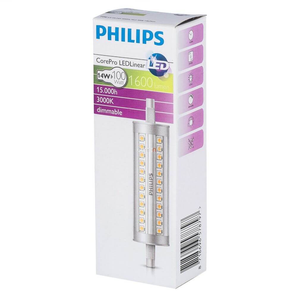 Scheermes Auckland Precies Philips R7s LED | 14 watt | 118 mm | 3000K | Dimbaar | € 21,95 | Leds  Refresh